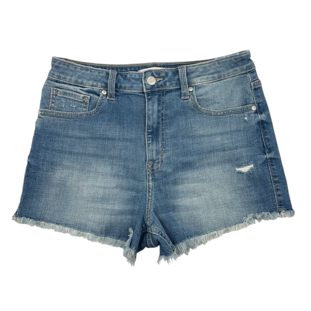 Eunina Lulu Super High Rise Women’s Cut Off Denim Jean Shorts Size M